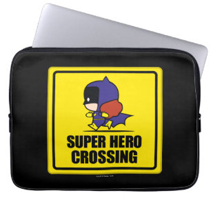 Funda Para Portátil Chibi Batwoman Super Hero Cruzando el Rótulo