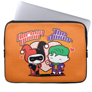 Funda Para Portátil Chibi Harley Quinn & Chibi Joker Hearts