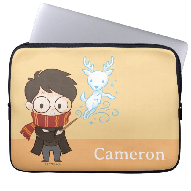 Funda Para Portátil Chibi HARRY POTTER™ Patrono (Frente)