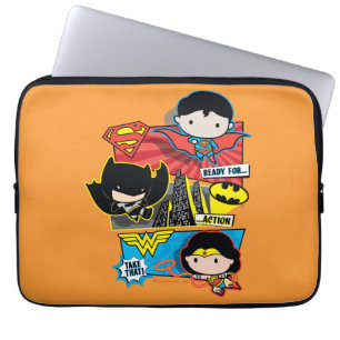 Funda Para Portátil ¡Chibi Heroes Preparado Para La Acción!