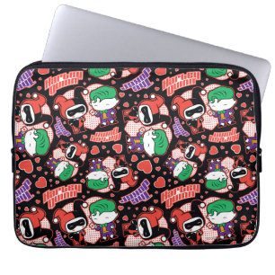 Funda Para Portátil Chibi Joker and Harley Heart Pattern