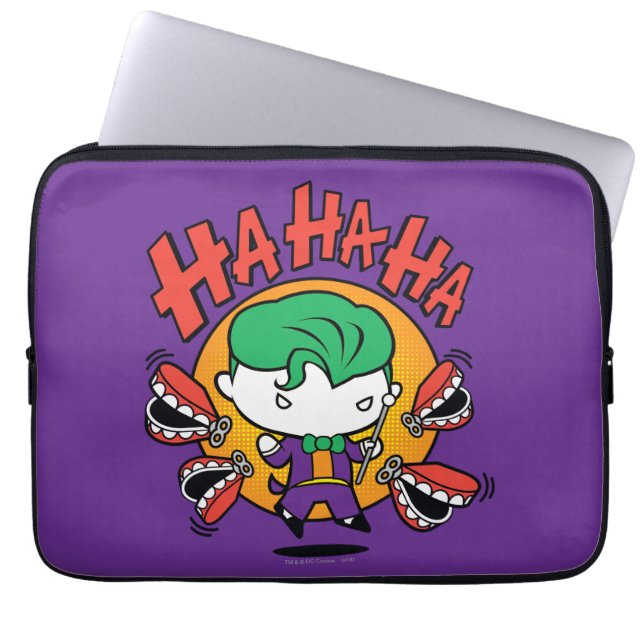 Funda Para Portátil Chibi Joker Con Toy Teeth (Frente)