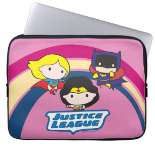 Funda Para Portátil Chibi Justice League Rainbow