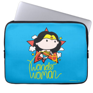 Funda Para Portátil Chibi WonWoman Volando Con Lasso