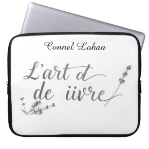 Funda Para Portátil Chic El Arte de Vivir Estética Cita Francesa