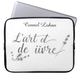 Funda Para Portátil Chic L'Art de Vivre Cita Francesa Estética