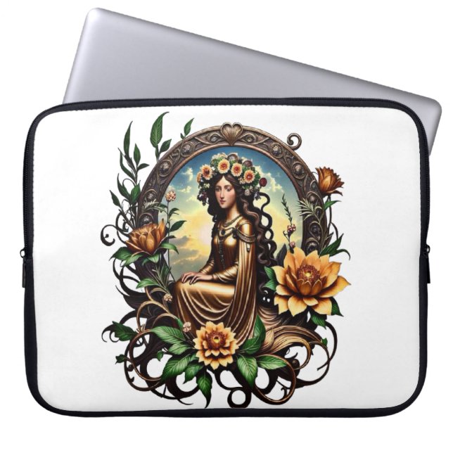 Funda Para Portátil Chica Blossom (Frente)