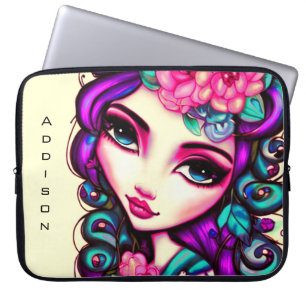 Funda Para Portátil Chica capilar para portátiles artísticos