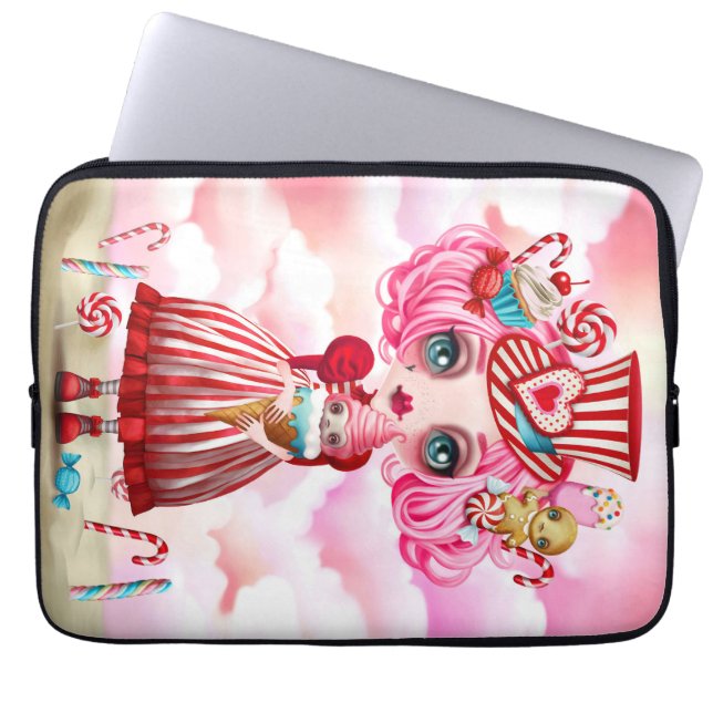 Funda Para Portátil Chica de Caramelo (Frente)