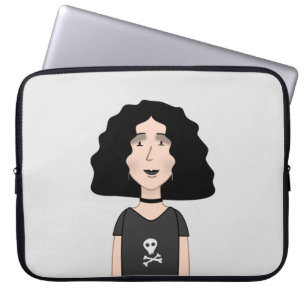 Funda Para Portátil chica de gótico