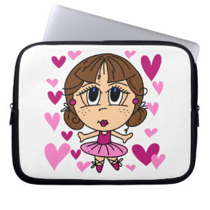 Funda Para Portátil Chica de la bailarina