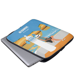 Funda Para Portátil Chica de playa de Algarve estilo vintage