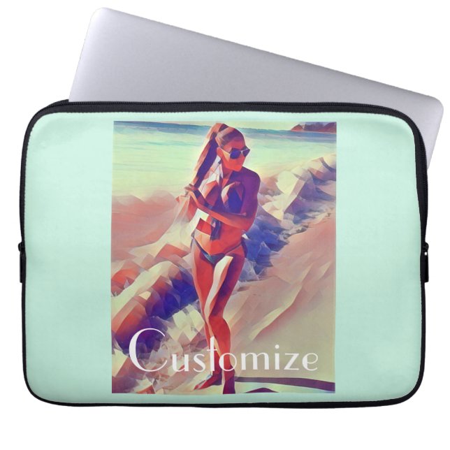 Funda Para Portátil Chica de playa Thunder_Cove (Frente)
