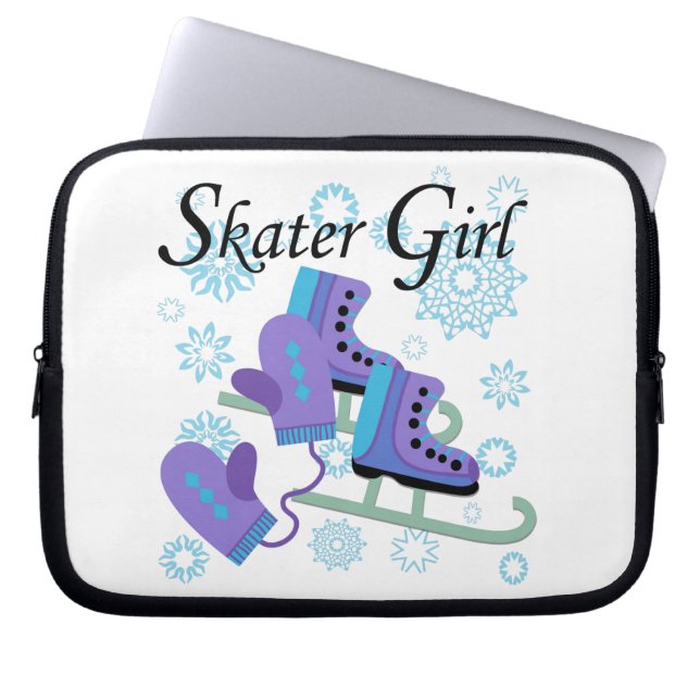 Funda Para Portátil Chica del patinador (Frente)