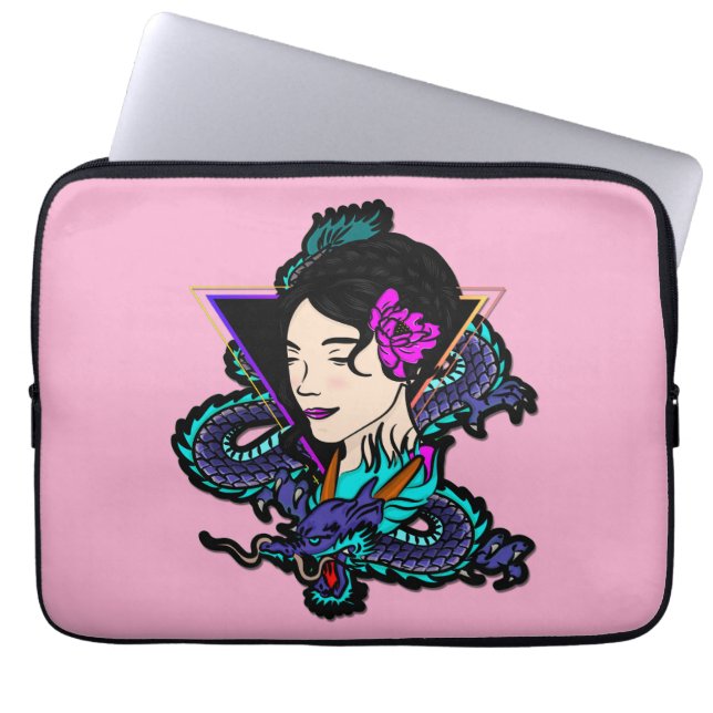 Funda Para Portátil Chica Dragon (Frente)