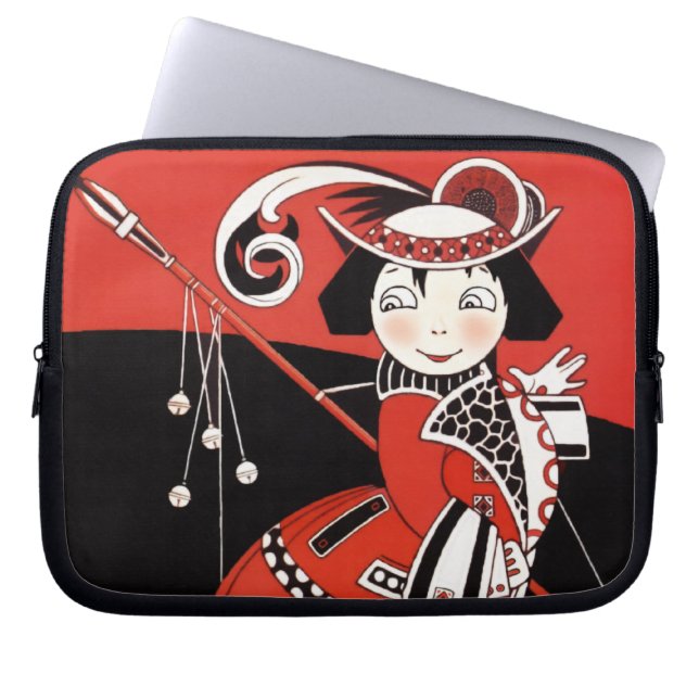 Funda Para Portátil Chica en rojo (Frente)