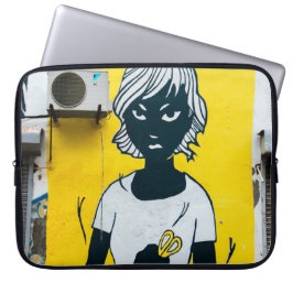 Funda Para Portátil Chica furioso pinta murales callejeros