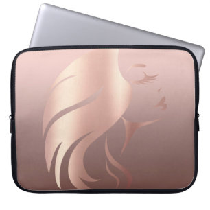 Funda Para Portátil Chica Genial Silueta de Cara