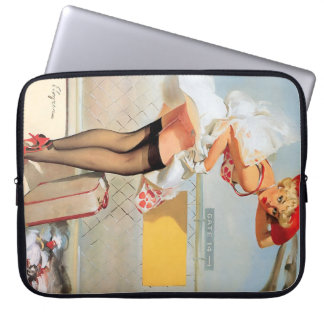 Funda Para Portátil Chica pinup de accidente de equipaje