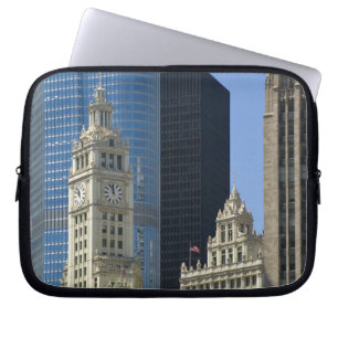 Funda Para Portátil Chicago, Edificio Wrigley con Trump Hotel &