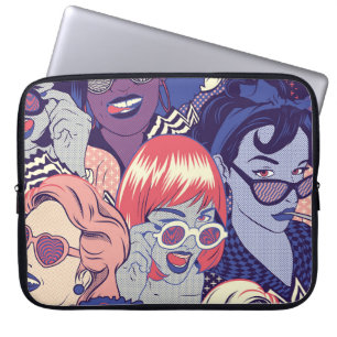 Funda Para Portátil Chicas De Cómic De Arte Pop Retro Sin Maravilla. B