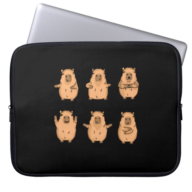 Funda Para Portátil Chicas de regalo de Capibara Niños Capybara (Frente)