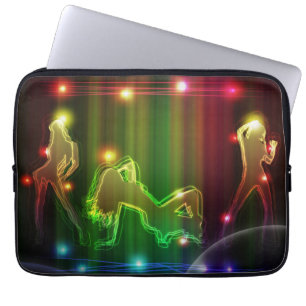 Funda Para Portátil Chicas fiestas Modernas y modernas luces neón