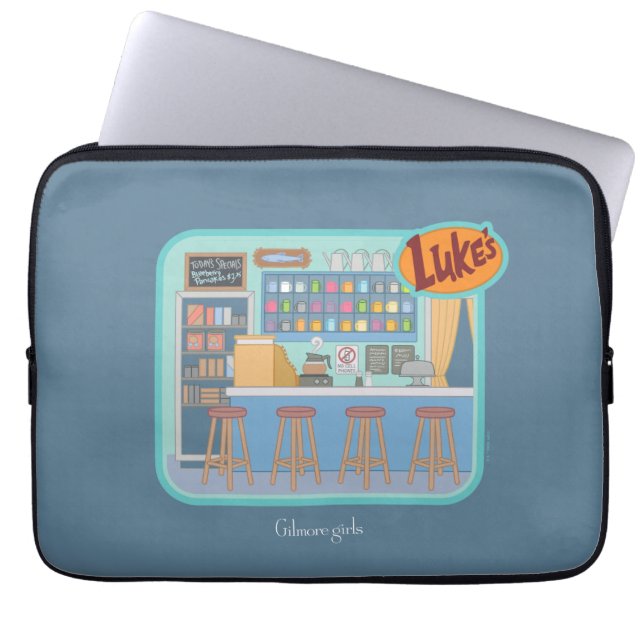 Funda Para Portátil Chicas Gilmore | Gráfico de Luke's Diner (Frente)