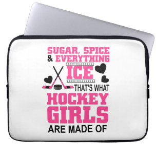 Funda Para Portátil chicas lindos de hockey sobre hielo