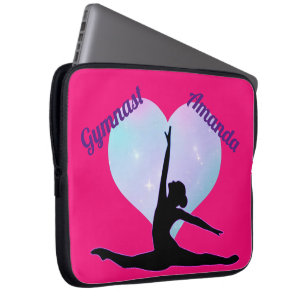 Funda Para Portátil Chicas Personalizado de Gimnasia Rosa caliente / P