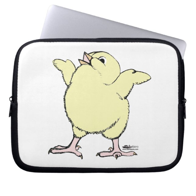 Funda Para Portátil Chick feliz (Frente)