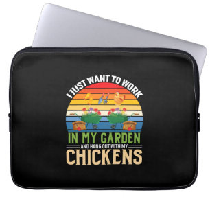 Funda Para Portátil Chicken Lover   Y Hangout Con Mis Pollos