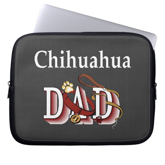 Funda Para Portátil Chihuahua Dad (Frente)