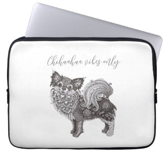 Funda Para Portátil Chihuahua Vibes Neoprene Laptop Sleeve 13 inch