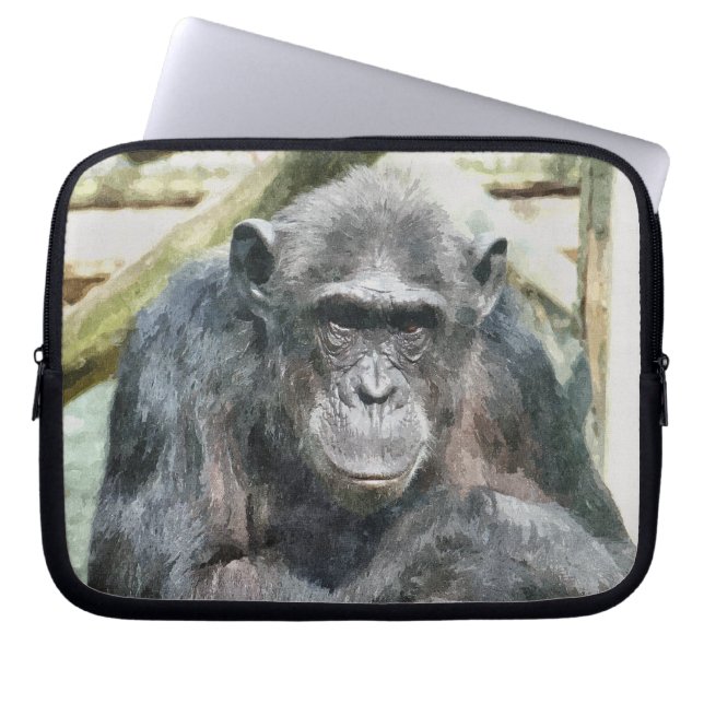 FUNDA PARA PORTÁTIL CHIMPANZEES (Frente)
