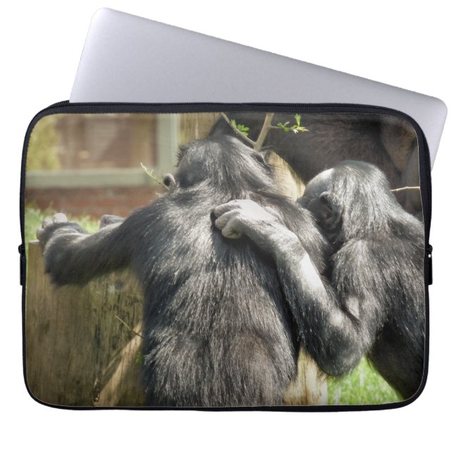 FUNDA PARA PORTÁTIL CHIMPANZEES (Frente)