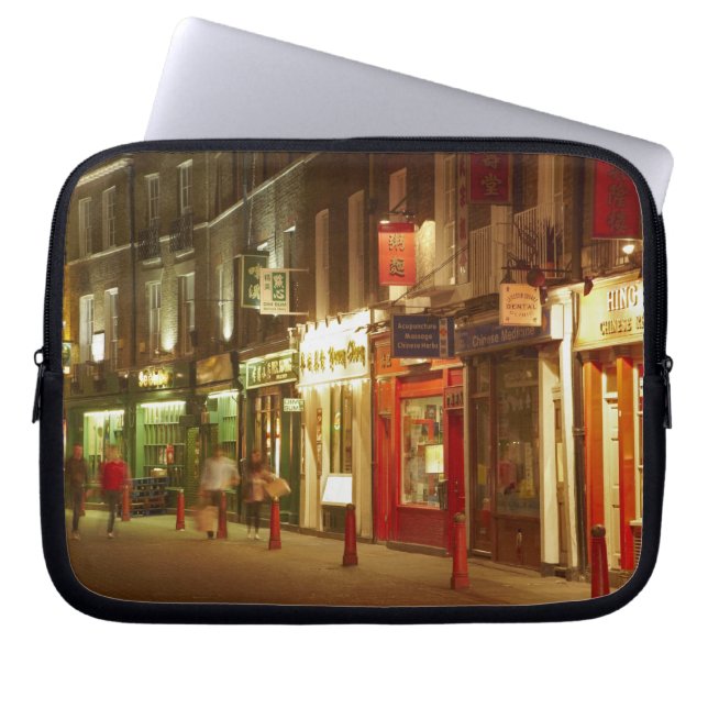 Funda Para Portátil Chinatown, Soho, Londres, Inglaterra, Reino Unido (Frente)