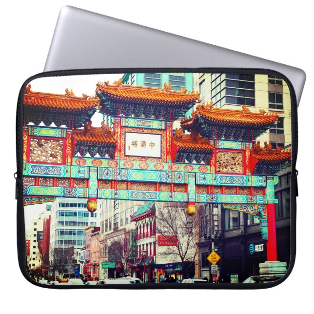 Funda Para Portátil Chinatown, Washington DC. EE.UU. (Frente)