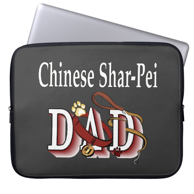 Funda Para Portátil Chino Shar-Pei Dad (Frente)