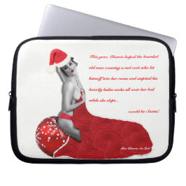 Funda Para Portátil Chiste adulto rudo Sexy Sra Santa Pinup Portátil S