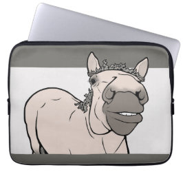 Funda Para Portátil Chiste de Amante de Caballos Divertido y Lindo Gra