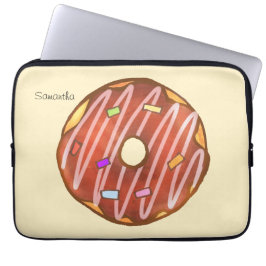 Funda Para Portátil Chocolate Sprinkle donut