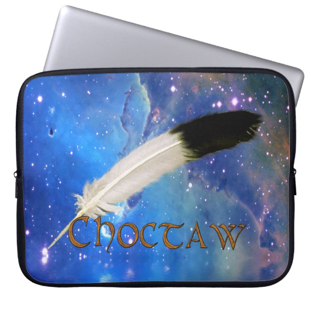 Funda Para Portátil CHOCTAW Nation & Feather Space Laptop Sleeve (Frente)