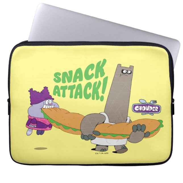 Funda Para Portátil Chowder y Shnitzel (Frente)