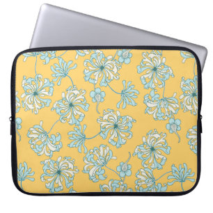 Funda Para Portátil Chrysanthemum Flowers vintage Pat sin foco