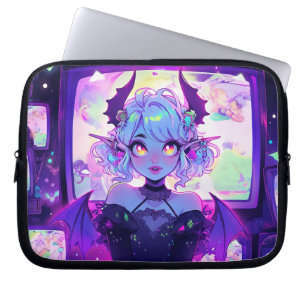 Funda Para Portátil Ciberpunk gótico Demon Fantasy Anime Chica