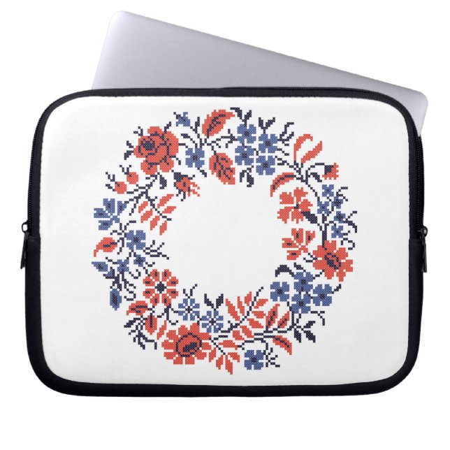 Funda Para Portátil Ciclo de flores (Frente)
