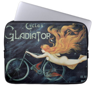 Funda Para Portátil Ciclos Gladiator, Arte Nouveau Victoriano Antiguo