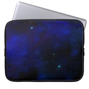Funda Para Portátil Cielo azul de medianoche con estrellas