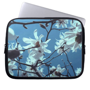 Funda Para Portátil Cielo azul magnético blanco
